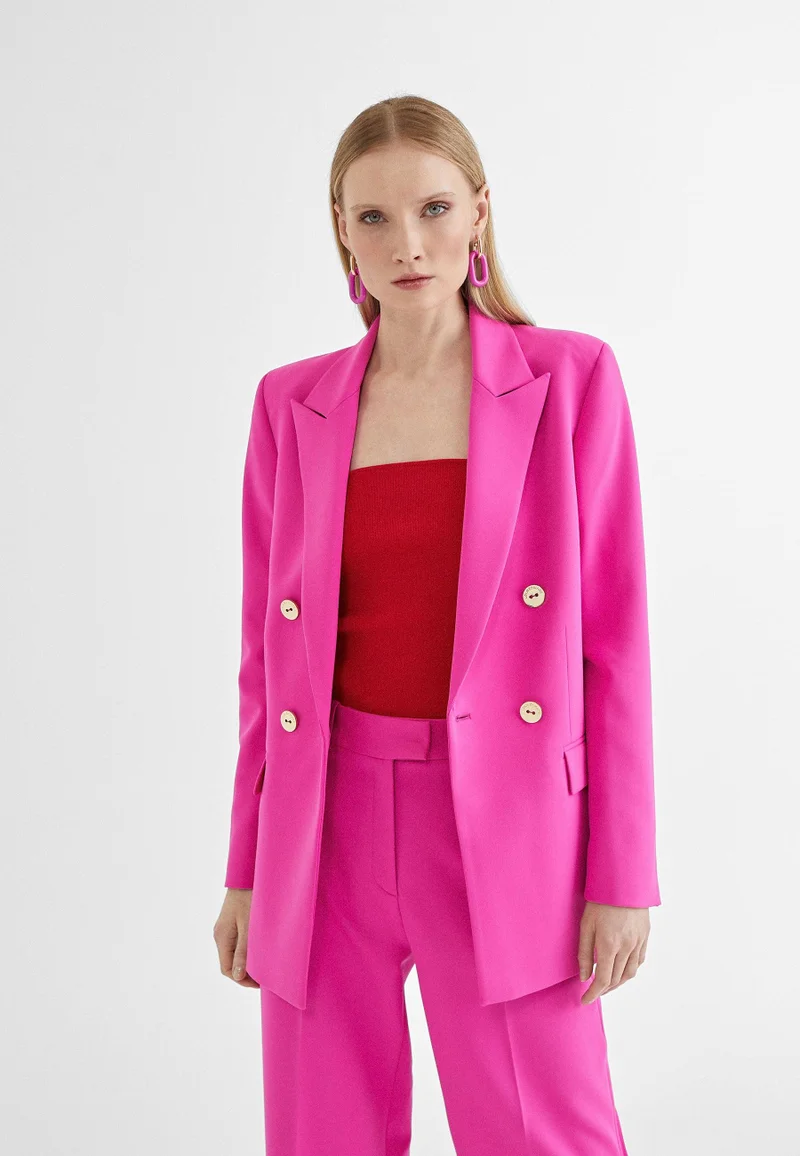 Lola Casademunt Monochrome crossed blazer