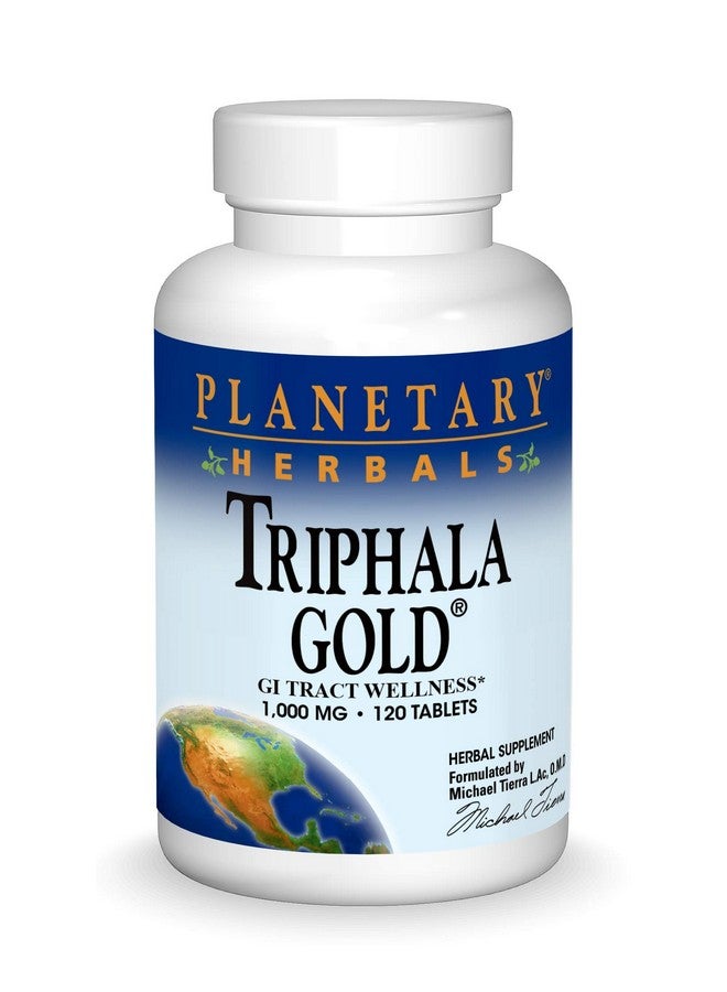 Planetary Herbals Triphala Gold 1000mg Extra Strength Ayurvedic - 120 Tablets - Image 1