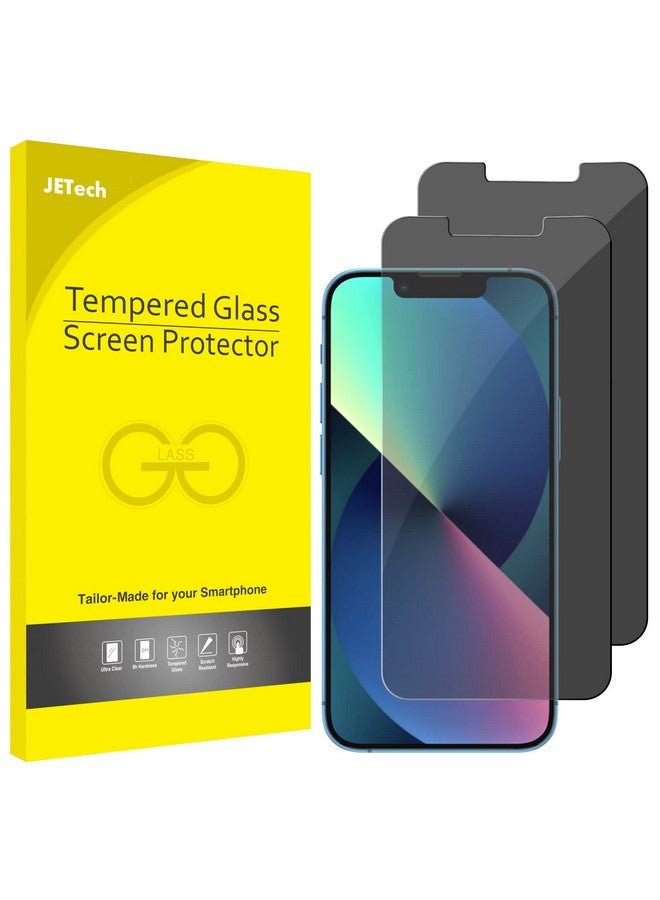 Jetech Privacy Screen Protector For Iphone 13 13 Pro 6.1 Inch Anti Spy Tempered Glass Film 2 Pack - Image 1