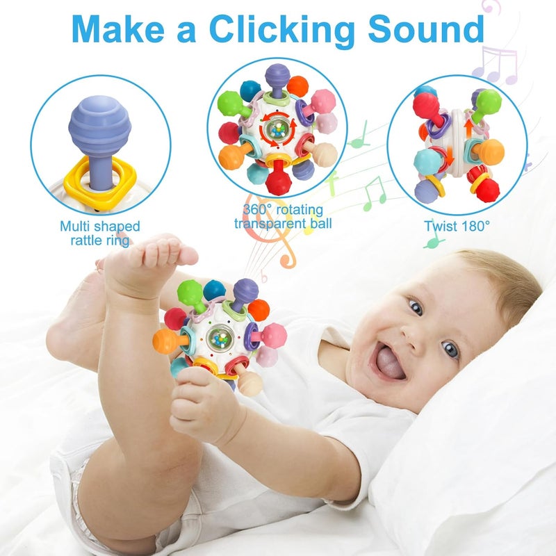TOHIBEE Baby Montessori Sensory Toys for 0-6 6-12 Months, Food Grade Teething Toys for Babies 0 3 6 9 12 18 Months, Newborn Infant Learning Developmental Toys Gifts for 1 2 Year Old Boys Girls - Image 4
