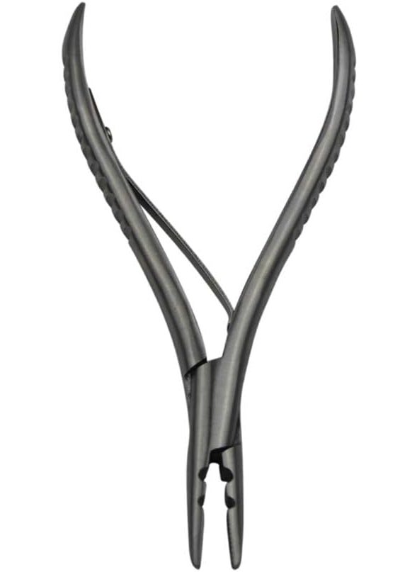 coloryoung - Stainless Steel Silver Hair Extension Pliers With 2 holes Multi Functional Hair Extension Tool For Hair Remove Micro Ring Loop - Image 1