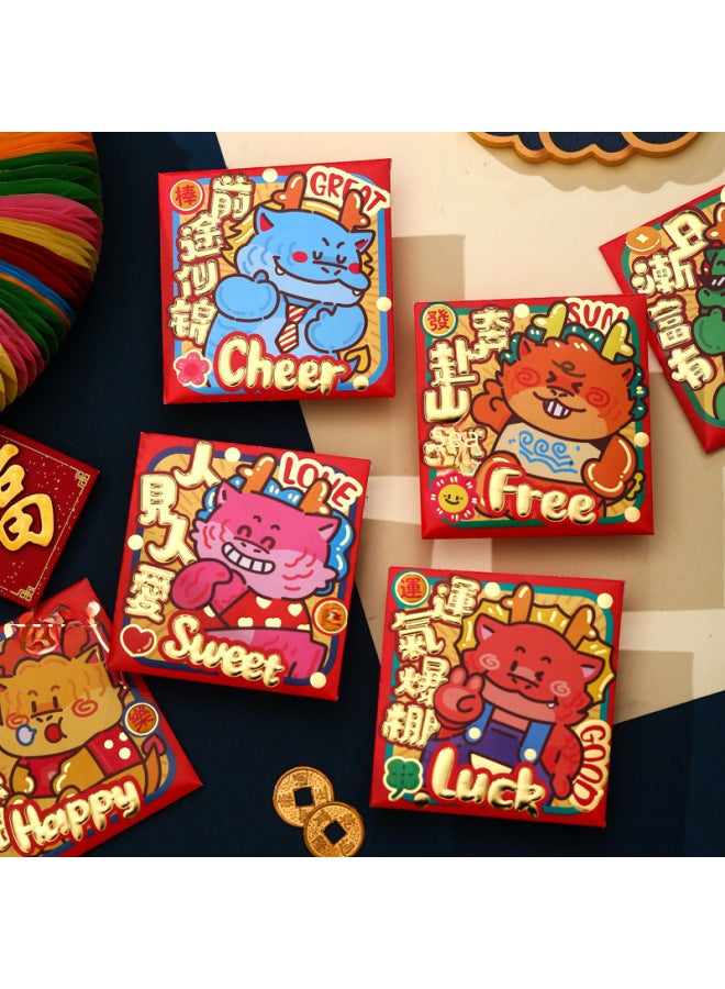 YS New Year's Day Is A Small Size Creative Red Envelope Spring Festival Snake Year Cartoon New Year's Money Red Envelope Bag Manufacturers - Image 4