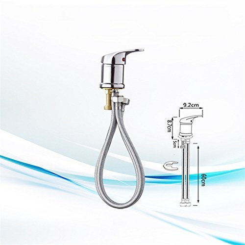 Weirun Salon Shampoo Bed Bowl Sink Basin Faucet or Backwash Unit,Shampoo Bowl Faucet with Hose and Shower Spray Head Wash Hair Sprayer,Chrome - Image 3