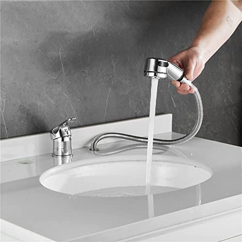 Weirun Salon Shampoo Bed Bowl Sink Basin Faucet or Backwash Unit,Shampoo Bowl Faucet with Hose and Shower Spray Head Wash Hair Sprayer,Chrome - Image 5