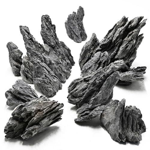 Unocho Aquarium Rocks Natural Seiryu Stone 20lb Aquascaping Rocks for Fish Tank Aquarium Landscaping Decoration Paludarium Amphibian Enclosures310 Inches - Image 1