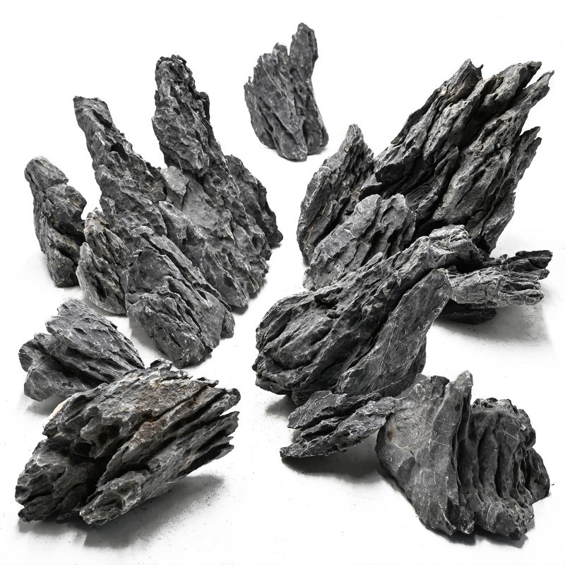 Unocho Aquarium Rocks Natural Seiryu Stone 20lb Aquascaping Rocks for Fish Tank Aquarium Landscaping Decoration Paludarium Amphibian Enclosures310 Inches - Image 2