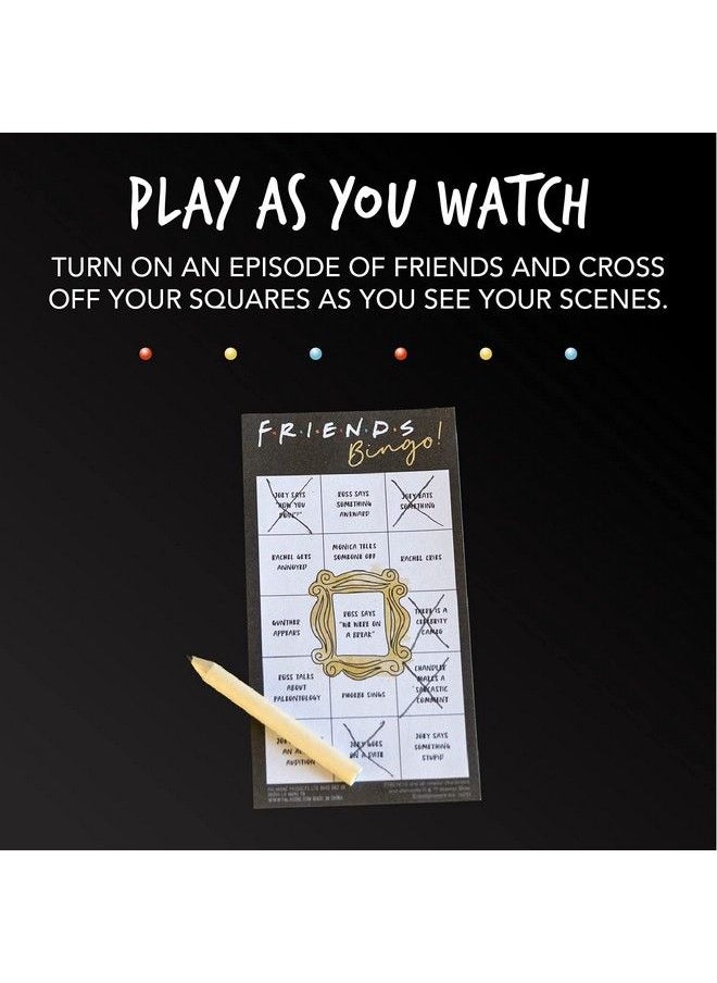 Paladone Friends Tv Show Bingo Game Play While Watching Your Favorite Show Great Party Game Red Pp8204Fr  - Image 4