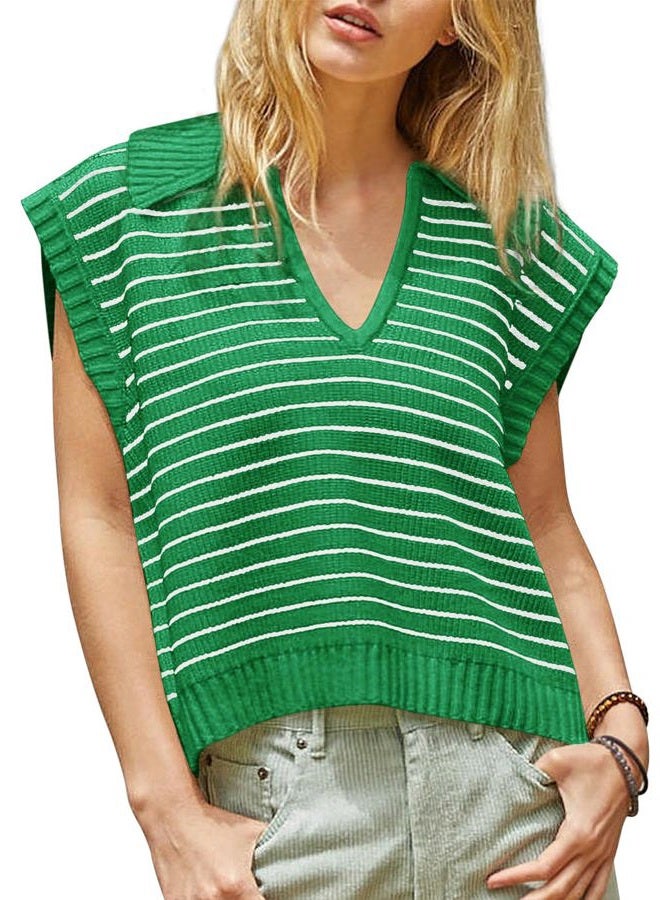 Yousify Business Casual Sweaters for Women Trendy Summer Clothes Old Money Outfits Sweater Vests Green S - Image 2