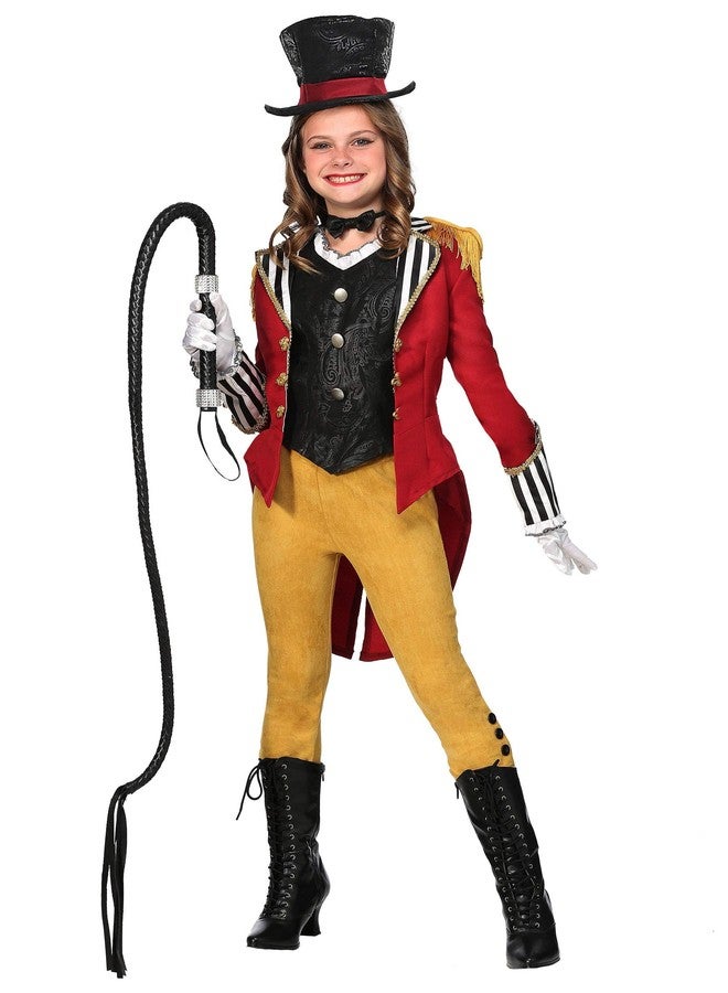 Fun Costumes Girls Ravishing Ringmaster Halloween Costume | Kids Circus Lion Tamer Complete Outfit for Themed Events Large Bundle - Image 3