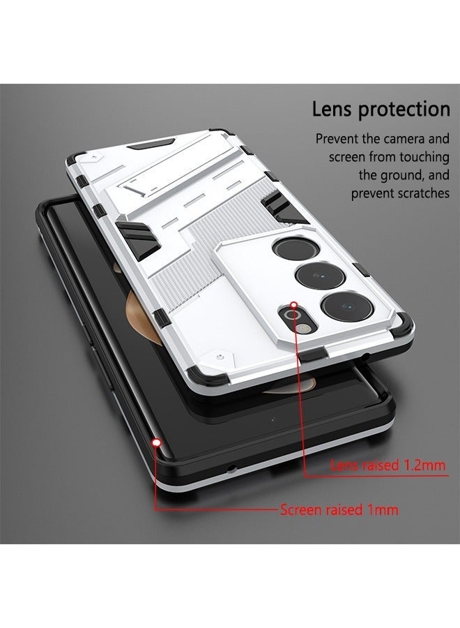 X-level Phone Case Compatible with VIVO V29 5G/V29 Pro/S17/S17 Pro with Kickstand & Shockproof Military Grade Drop Proof Protection Sturdy Bumper Protective Back Cover - Image 4
