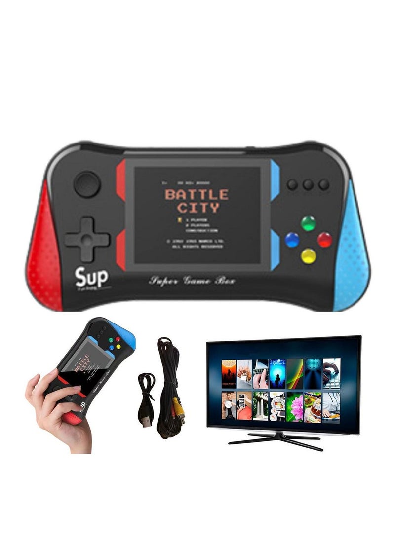 X7M Retro Handheld Video Game Console 3.5 Inch Large Screen AV Output 2 player with Built in 500 Games Portable Mini Arcade - Image 1