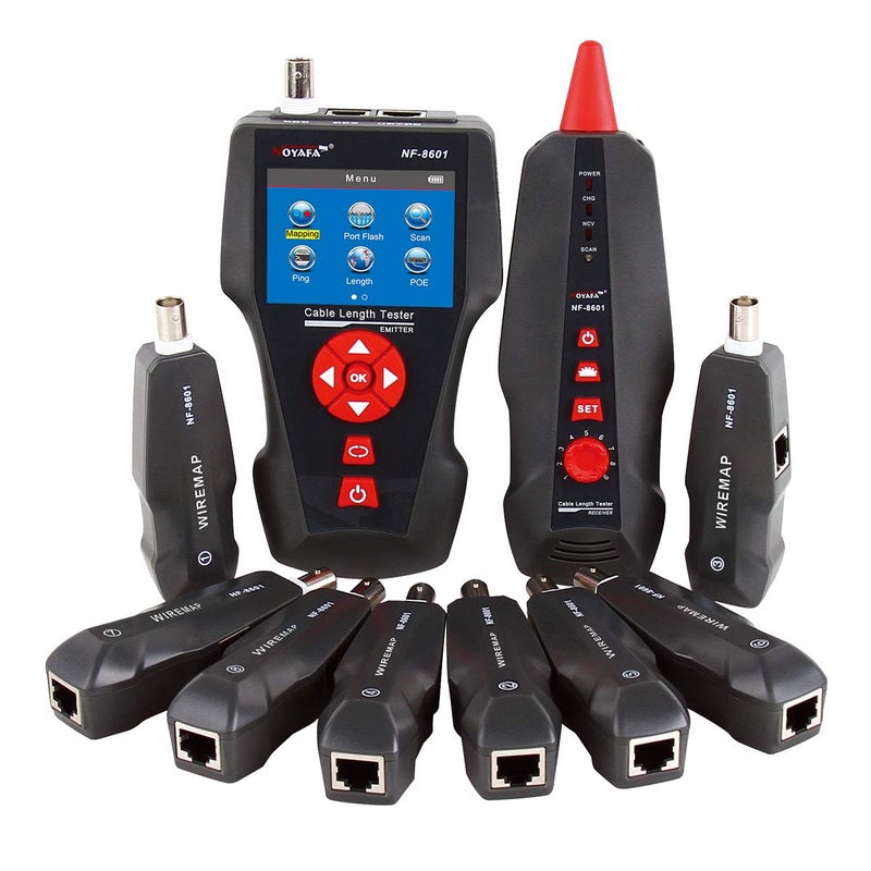 Noyafa NF8601WA MultiFunctional Network Cable Tester for RJ45 RJ11 BNC PINGPOE 8 Identifier