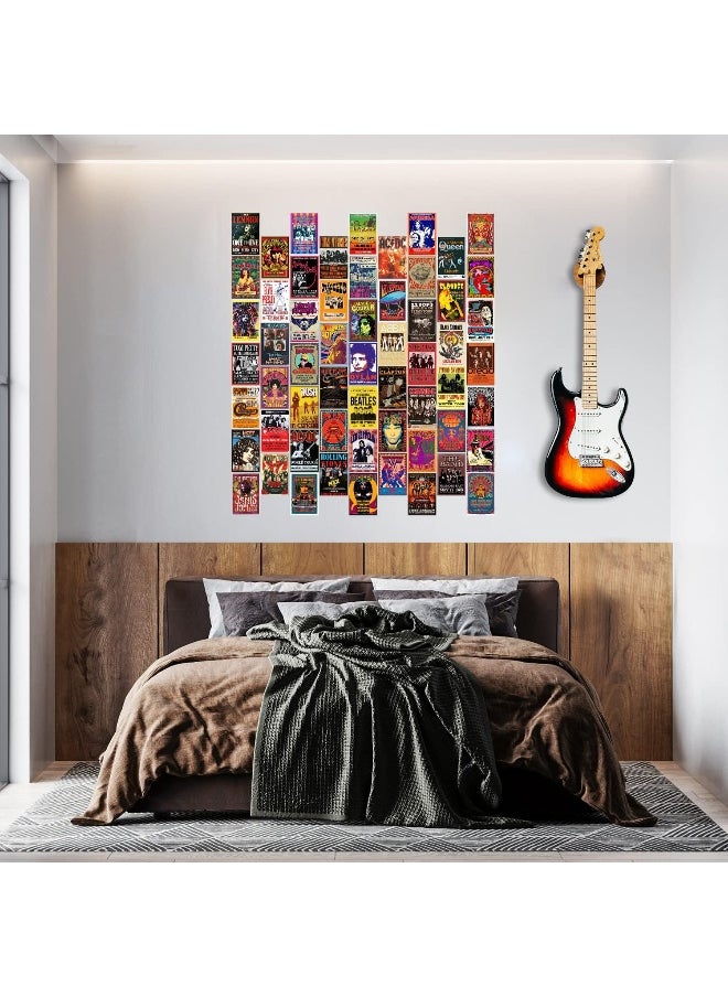 Generic - 60 Pieces Vintage Rock Band Posters For Room Aesthetic 70S 80S 90S Retro Music Room Bedroom Decor Wall Art Music Concert Poster Wall Collage Old Music Album Cover Prints - Image 1