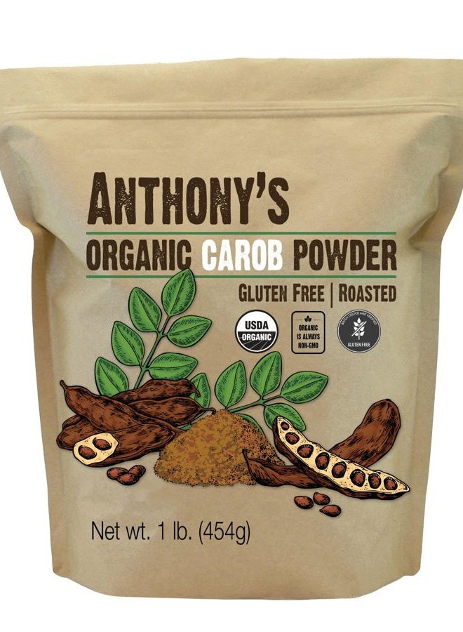 Anthony's Organic Carob Powder, 1 lb, Gluten Free, Non GMO, Cocoa Powder Alternative, Unsweetened - Image 1