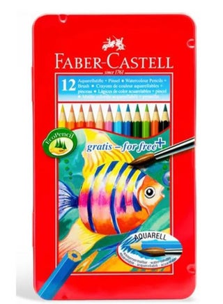 12-Piece Watercolor Pencils in Metal Box Multicolor - pzsku/Z4974FC9EA527EFEC5AB2Z/45/_/1646039010/331d8a7a-e2d0-4f7f-89a2-da0f0aa1cbe9