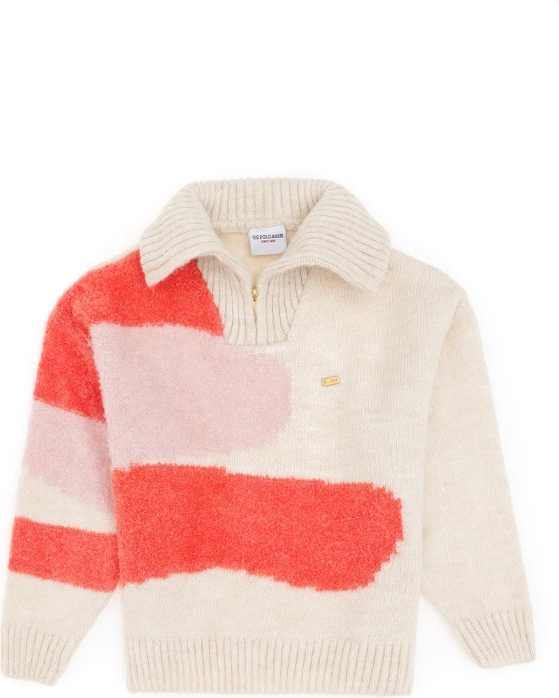 U.S. Polo Assn. Girls Cream Sweater/knitwear 50293090-VR071