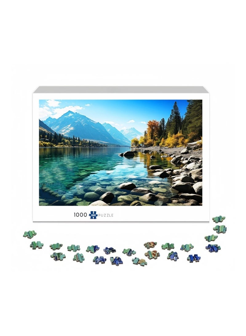 1000 قطعة من الألغاز للبالغين، ألغاز، الألغاز لحديقة الجليد، مناسبة للعائلات والألغاز الممتعة للبالغين - Image 2
