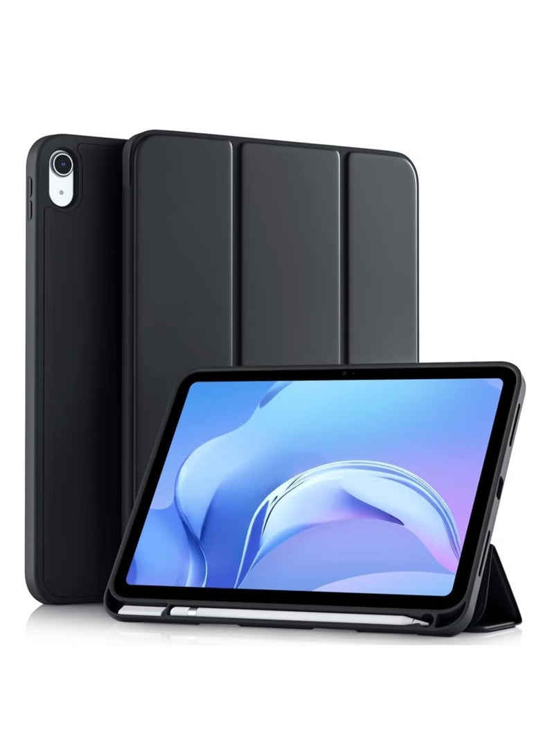 ELTRAZONE Sleek Trifold Stand Case for iPad 10th Generation (10.9-Inch, 2022) – Lightweight & Durable Protective Cover with Pencil Holder, Auto Sleep/Wake, and Shockproof Soft TPU Back – Black - Image 1