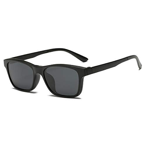 Visions India 6 in 1 Polarized Magnetic Clip On Sunglasses Eye Glasses With UV 400 Night Drive Unisex (2246, Square, 50|20, Medium) - Image 3