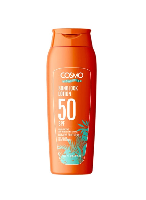 Sun Block SPF 50 Lotion UVA/UVB Protection For Unisex, 200ML