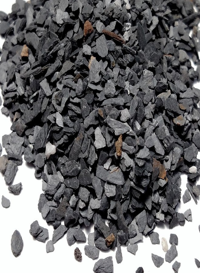 Small World Slate & Stone Aquarium Gravel - Natural Coarse Sand Substrate for Aquascaping Planted, Freshwater and Saltwater Tanks - Gravel Size Approx. 1/32" to 1/8" (6 lbs) - Image 1