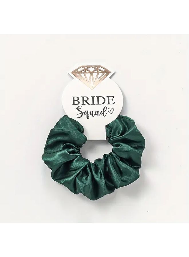 10 Pack Pink White Silky Hair Scrunchies No Damage Hair Ties For Wedding Bridal Party - Image 5