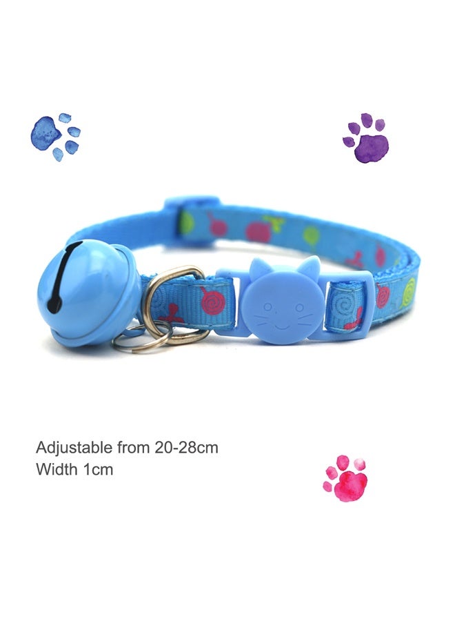 GUSGU 3 Pack Cat Collars with Big Bell and Lollipop Pattern, Cat Collar with Breakaway Safety Release Buckle for Cat and Kitten - Image 4