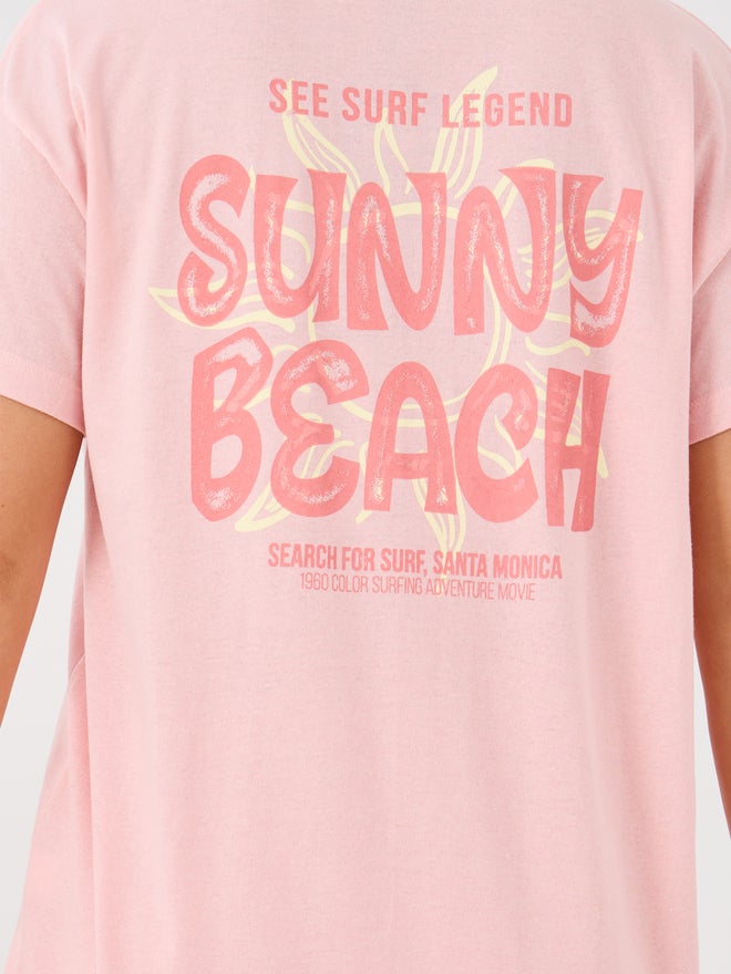 Styli Styli Unwind Beach Graphic Pocket Dropped Shoulder T-Shirt and Straight Pyjama Set  - Image 5