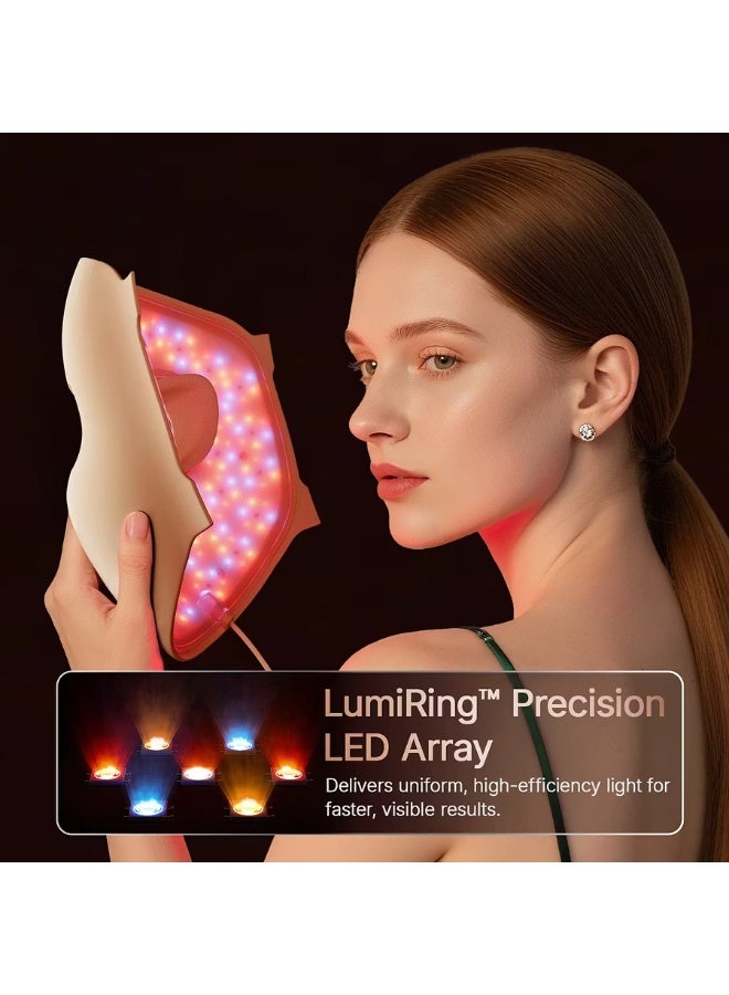 قناع وجه فاخر بتقنية LED والفوتونات (4D) – مزود بـ 311 وحدة إضاءة عالية الكثافة – عناية بالبشرة بأطوال موجية متعددة وموجهة – تقليل التجاعيد وتجديد حيوية البشرة – جهاز تجميل لاسلكي - Image 2