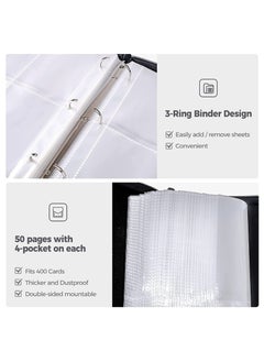 Filly Filly  Card Holder Holds 400 Cards With 50 Removable Sheets And 4 Pockets  - Image 4