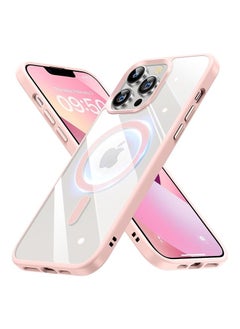Magnetic Case, Compatible with MagSafe,Ultra Slim Hard PC with Soft TPU Edges Protective Case,for iPhone 12 Pro Max,6.7 Inch Case (Pink Sind)