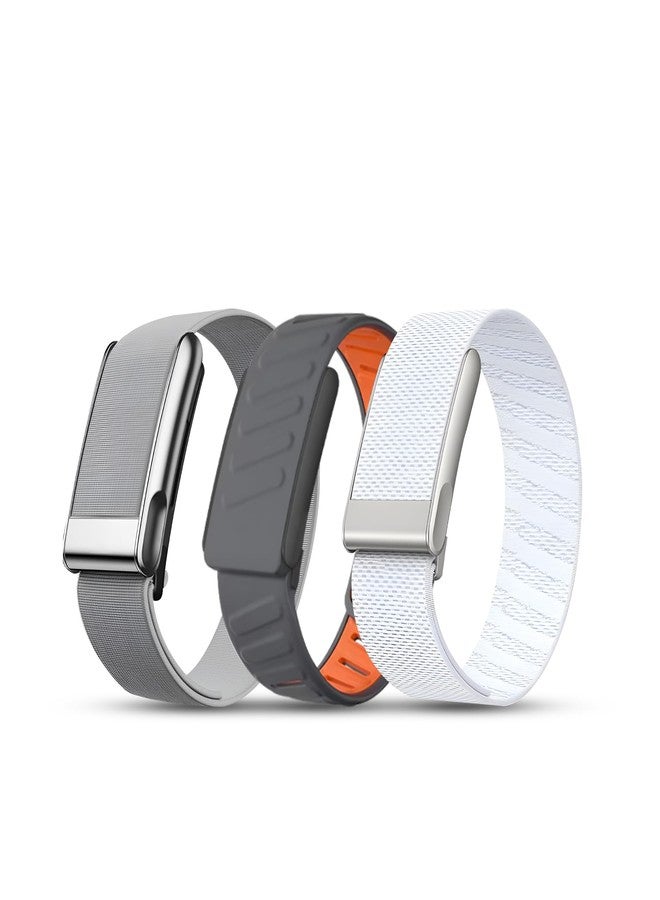 DADO Multi-Pack Wrist Bands Compatible with Whoop 5.0, Peak, One & Life MG – Hydroknit Nylon, Sport Silicone, Premium Nylon – Replacement Straps with Hook, Clasp, Quick Link Slider (Modern) - Image 1