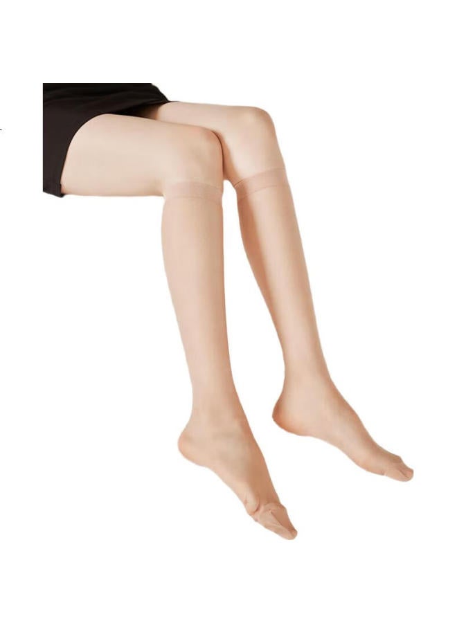 BONAS Baonais Thigh-High Stockings 15D, Women'S Black Silk, High-Leg Pantyhose, Summer Ultra-Thin Non-Slip, Flesh-Colored, Over-Knee Stockings - Image 2