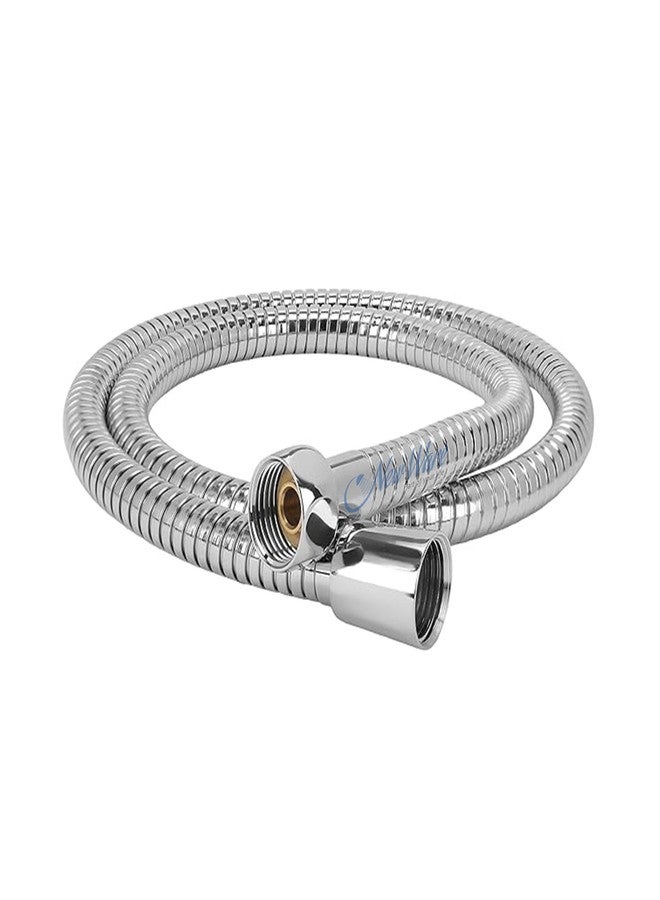 NEW WARE Stainless Steel Chrome Plated Flexible Shower Hose Tube 1.5 Meter | Hand Shower & Health Faucet Replacement Hose - Image 1
