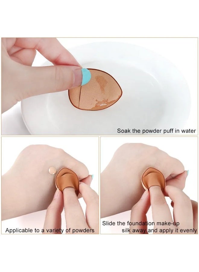 5PCS Mini Finger Puff Foundation Powder Detail Makeup Sponge Face Concealer Cream Blend Cosmetic Accessories Makeup Tools - Image 5