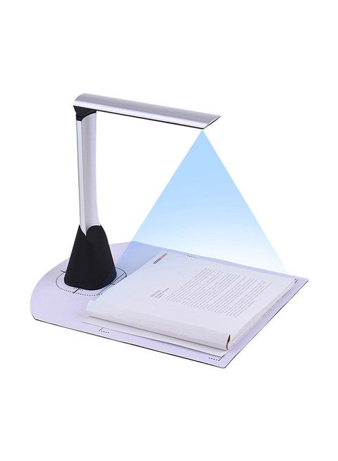 Portable High Speed USB Book Image Document Camera Scanner 5 Mega-pixel HD High-Definition Max. A4 Scanning Size with OCR Function LED Light for Classroom Office Library Bank