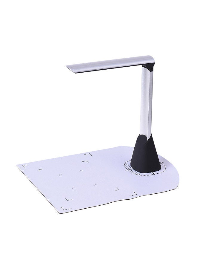 Portable High Speed USB Book Image Document Camera Scanner 5 Mega-pixel HD High-Definition Max. A4 Scanning Size with OCR Function LED Light for Classroom Office Library Bank