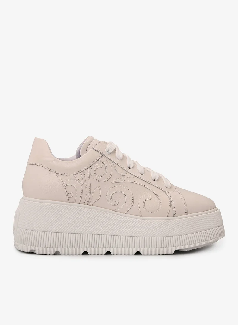 White Platform Sneakers