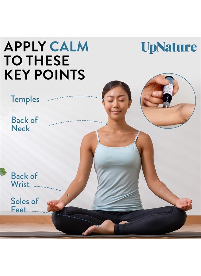 upnature Calm Essential Oil Roll On Blend – Stress Relief & Relaxation Gifts for Women – Calming & Relaxing Self Care Aromatherapy Oils with Peppermint & Ginger – Ideal Stocking Stuffer  - Image 5