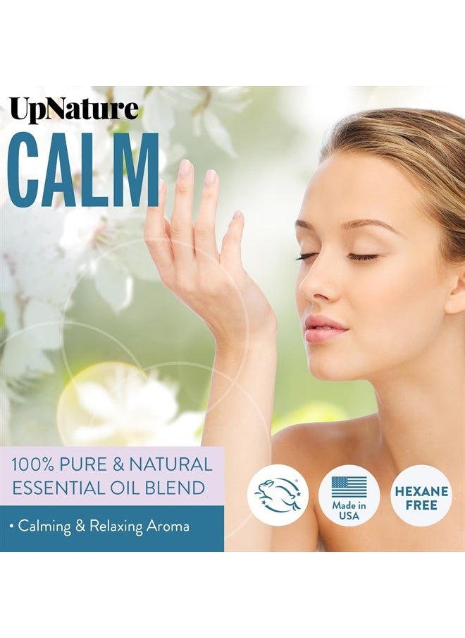 upnature Calm Essential Oil Roll On Blend – Stress Relief & Relaxation Gifts for Women – Calming & Relaxing Self Care Aromatherapy Oils with Peppermint & Ginger – Ideal Stocking Stuffer  - Image 2