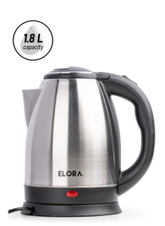 ELORA Electric Kettle 1.8 L,  Stainless Steel, Ergonomic Handle, Perfect Pour, Large Capacity 1.8 L ELWK-2941 Silver  - Image 1