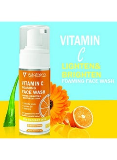 VOLAMENA WITH DEVICE Volamena Vitamin C Face Wash Lighten & Brighten | With Orange & Vitamin C | For Glowing Skin | Face Wash For Men & Women 100 Ml  - Image 2