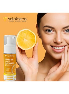 VOLAMENA WITH DEVICE Volamena Vitamin C Face Wash Lighten & Brighten | With Orange & Vitamin C | For Glowing Skin | Face Wash For Men & Women 100 Ml  - Image 5