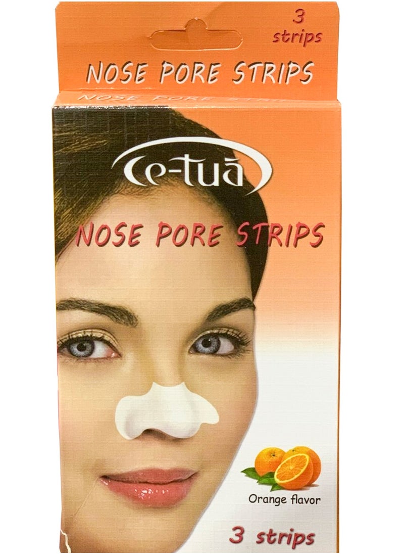 Ce-tua Ce-Tua Nose Pore Strips Orange Flavor - 3 Strips 