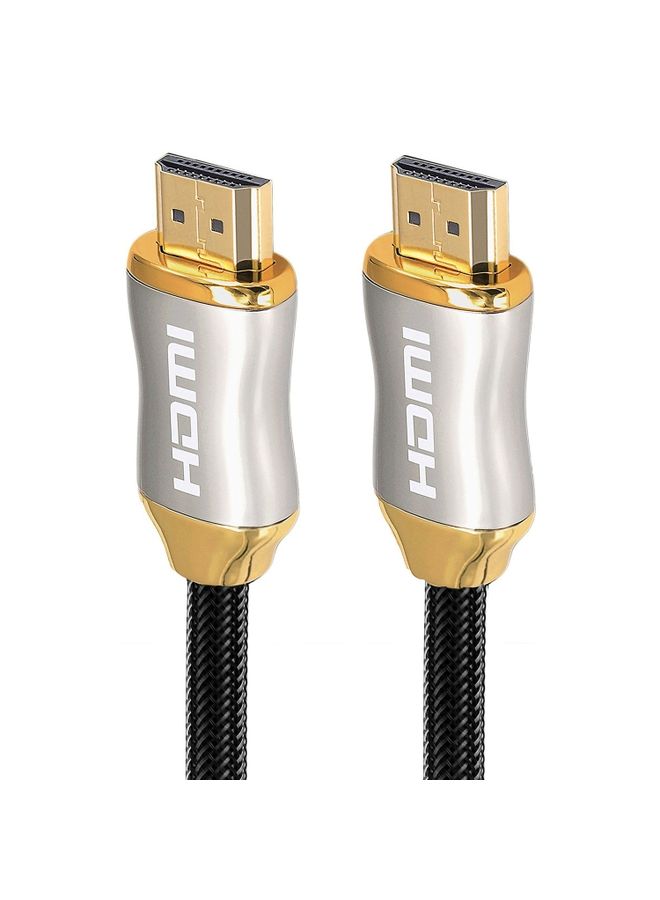 BURAQ For HDMI 2.1 2m  HD 8K PS4 Cable 4K2K 144Hz Projector Notebook Set-Top Box Cable(Golden)  - Image 2