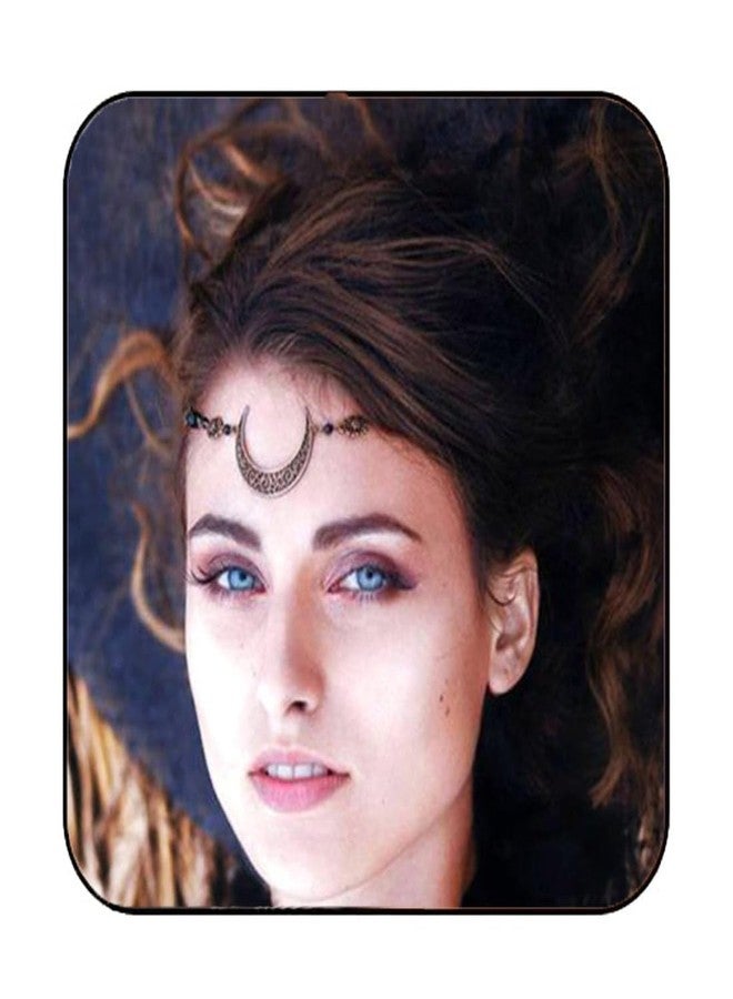 CAKURE Moon Head Chain Bohemia Gold Bronze Hair Chain Headpiece Vintage Forehead Jewelry Gypsy Headpiece Accessories for Women - Image 1