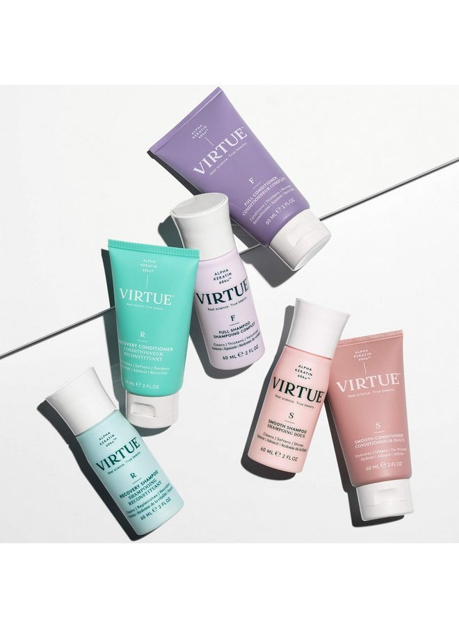 VIRTUE Full Conditioner 2 Fl Oz Travel Size Alpha Keratin Thickens Volumizes Hair Sulfate Free Paraben Free Color Safe Vegan  - Image 3