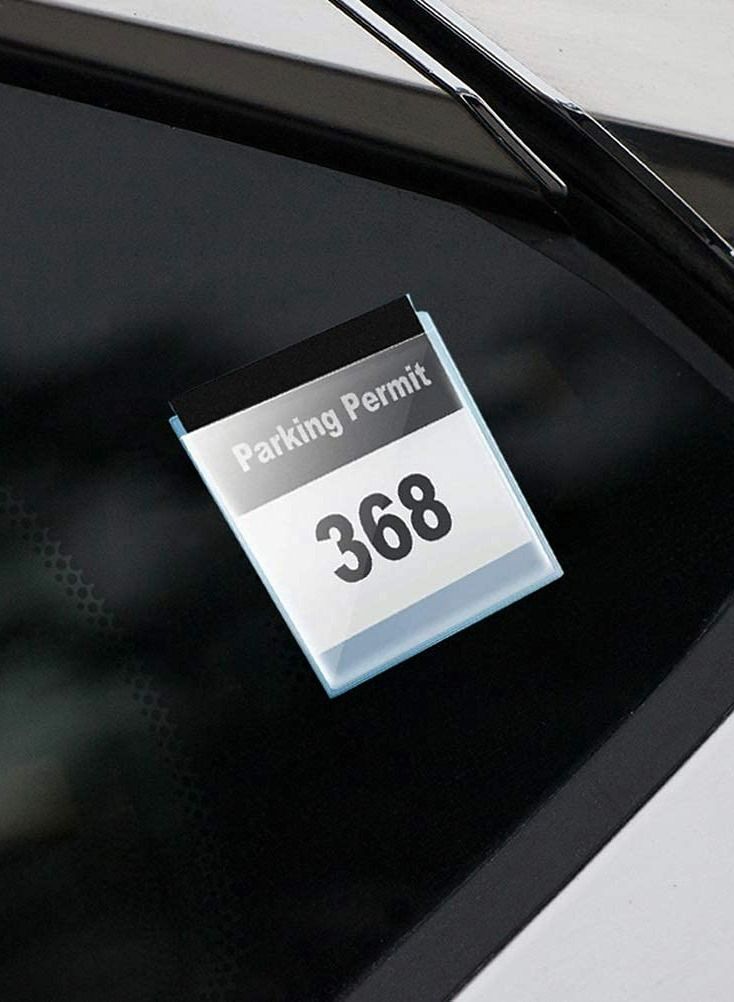 Car Permit Holder, Windscreen Card Holder Parking Permit Holders Clear Ticket Holder - Image 3