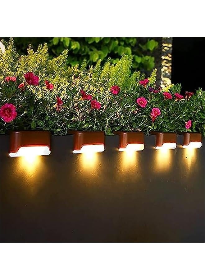 Arabest أضواء شمسية للسطح، أضواء شمسية خارجية للسطح، 16 حزمة من أضواء الخطوات الشمسية LED مقاومة للماء لتزيين الفناء، أضواء حديقة شمسية للسلالم، الخطوات، السياج، الفناء، الممر، الطريق والحديقة - Image 1