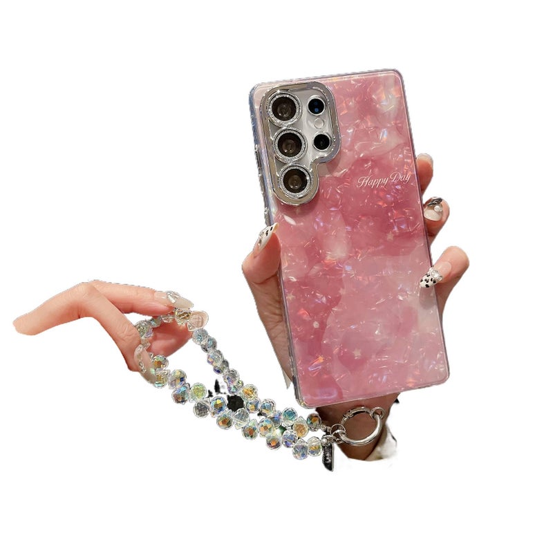 غطاء واقي | حماية من السقوط | نمط الصدفة | مقاوم للصدمات لـ Samsung S26 Ultra / Samsung S26 | وردي - Image 1
